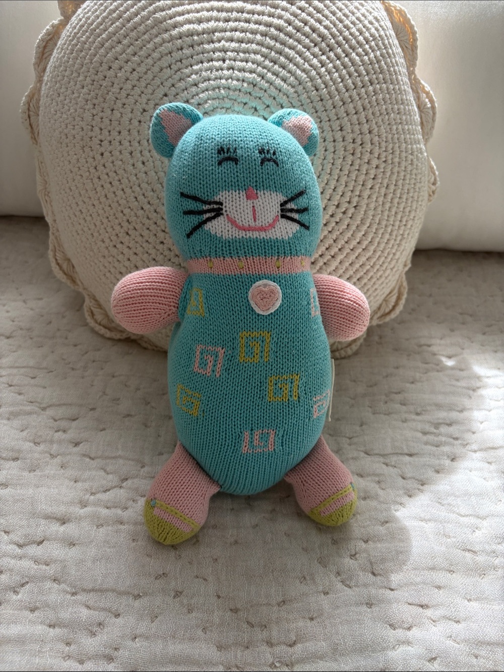 Handmade Knit Joobles Kitty Katz Plush